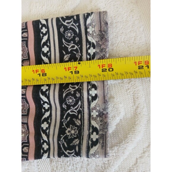 Flamingals Womens M Long Sleeve round neck floral print T-shirt with hoop zipper - Picture 13 of 14